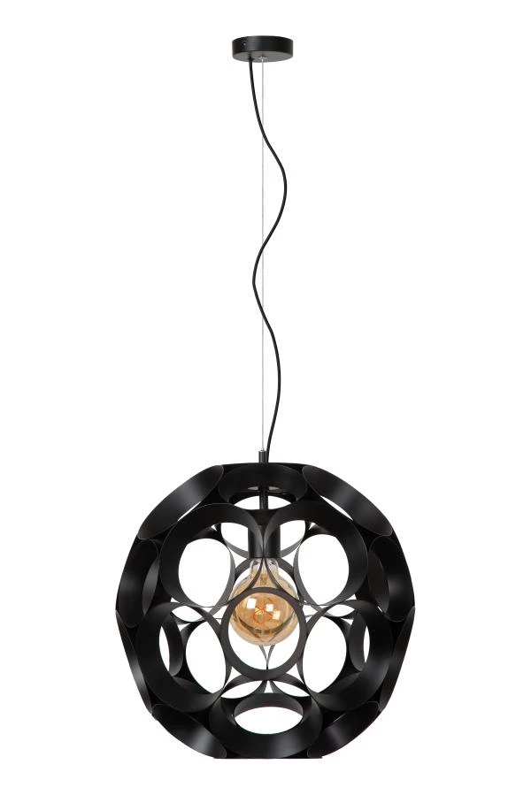 Lucide HANNELORE - Suspension - Ø 40 cm - 1xE27 - Noir - éteint